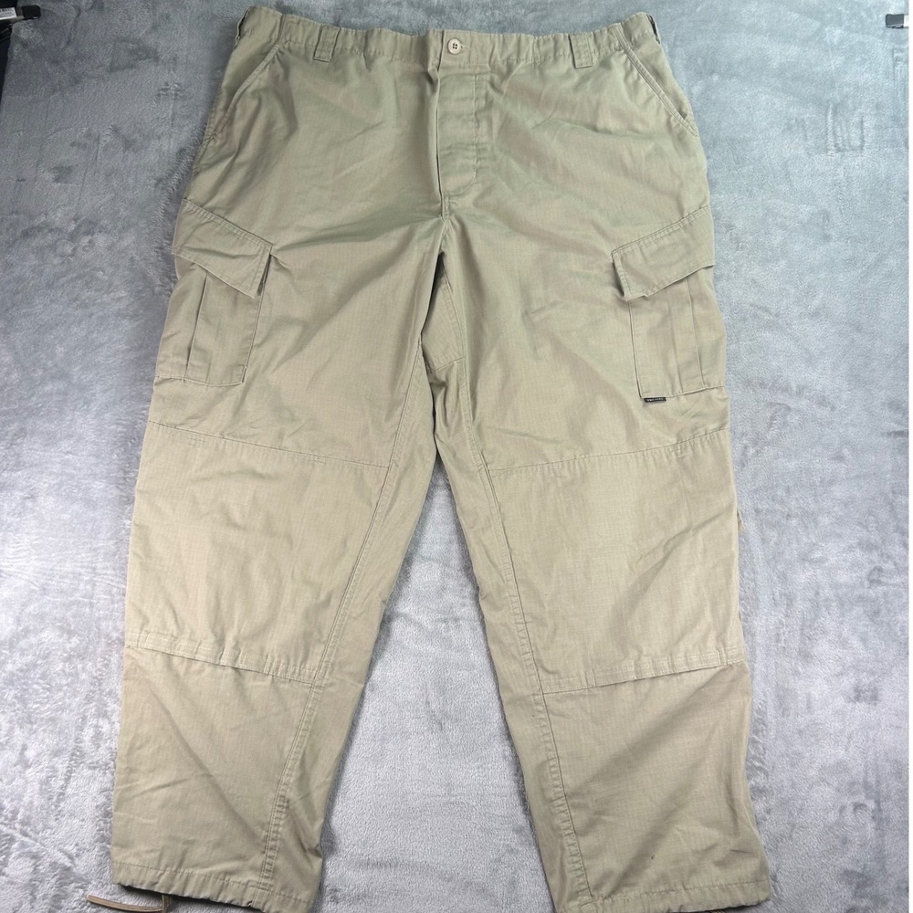 Tru-Spec Mens BDU Cargo Pants Khaki Ripstop Tactical 2XL Regular 45x30.5